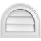 Ekena Millwork Round Top Surface Mount PVC Gable Vent w/ 2"W x 1-1/2"P Brickmould Frame, 14"W x 12"H GVPRT14X1202SN - alternate 1
